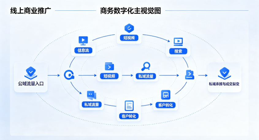 根河市线上商业推广怎么做？全域流量闭环搭建与低成本转化实战指南